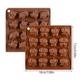 thumbnail image 3 of jesticaly 2Pcs 16 Cavity Chocolate Mould Cartoon Animals Pudding Candy Cookies Baking DIY Cake Decoration Tools Baby Party, 3 of 5