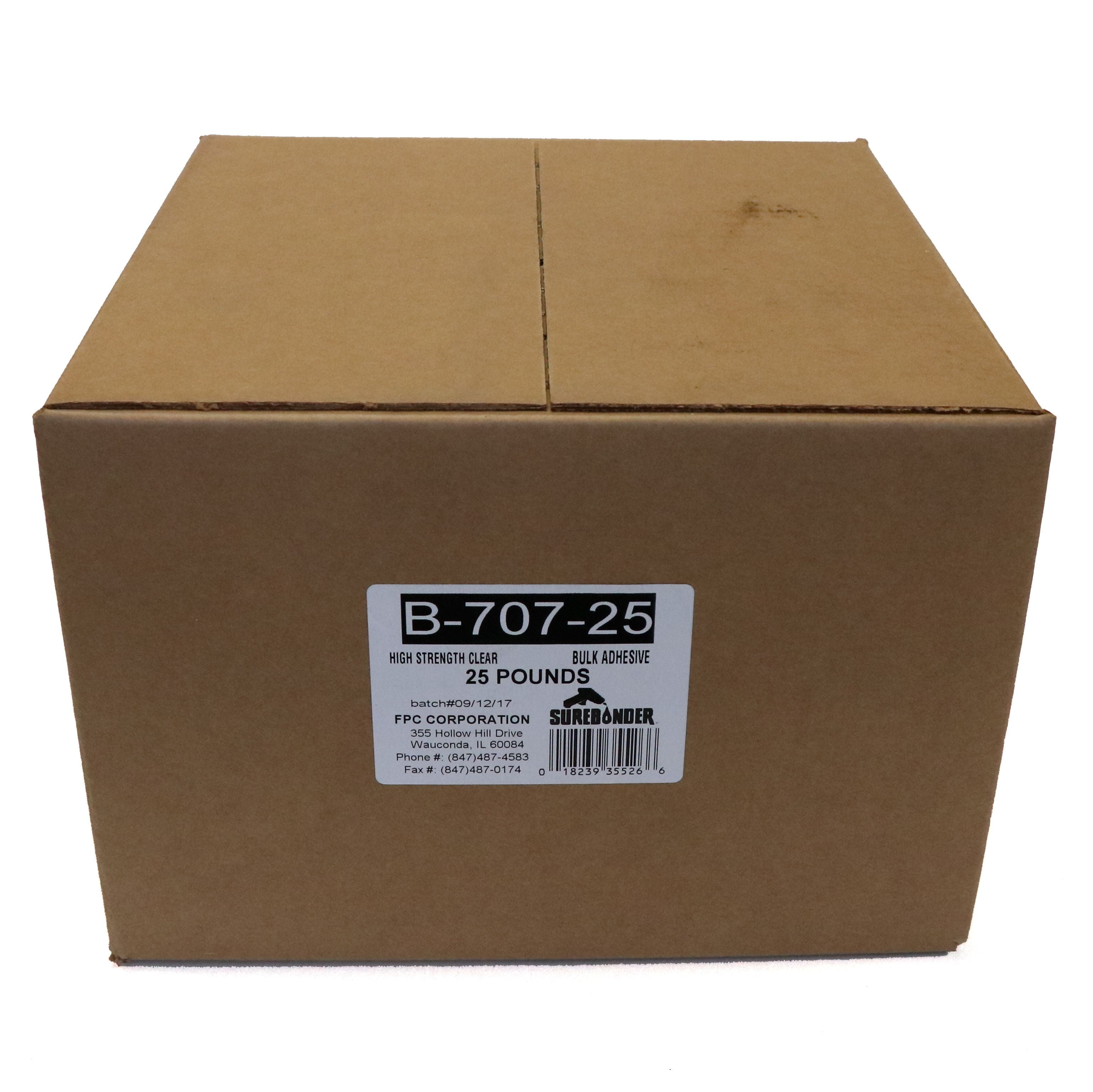 Surebonder B-707-25 High Performance Bulk Hot Glue Pellets | 25 lb Box