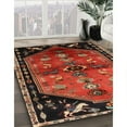 thumbnail image 3 of Ahgly Company Machine Washable Indoor Round Traditional Sienna Brown Area Rugs, 4' Round, 3 of 7