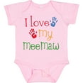 thumbnail image 3 of Inktastic I Love My Meemaw Girls Baby Bodysuit, 3 of 5