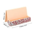 thumbnail image 2 of Business Card Holder for Desk, Rhinestone Business Card Holders Crystal Card Stand Organizer, Pink, 2 of 5