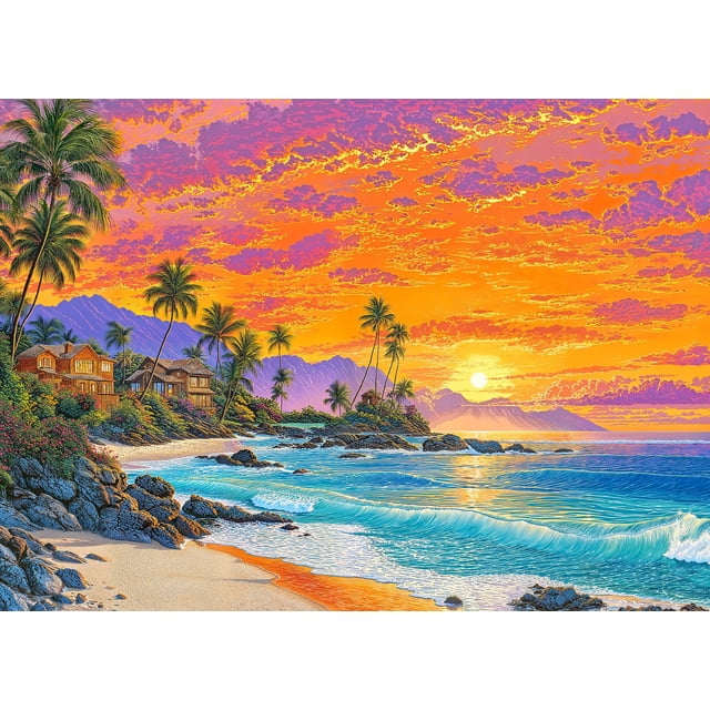 Rompecabezas LUCKY PUZZLES ESTD 2020 Sunset Bliss 1000 piezas