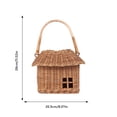 thumbnail image 2 of House-Shaped Wicker Basket with Lid,Handwoven Rattan Storage Basket for Home Decor,Kids Picnic,Organizer|Decorative Brown Woven Gift Box,Versatile for Toys,Wall Hanging(S), 2 of 7