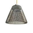 thumbnail image 4 of Lámpara colgante de hierro, cubierta de luz, cubierta de lámpara, accesorio de iluminación para cocina, mesita de noche, baño, Hotel, sala de estar trapezoide negro, 4 of 8