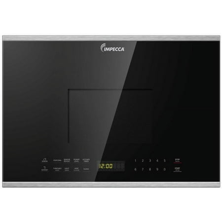 Impecca OM-1400ST 24   Over the Range Microwave with 1.4 cu. ft. Capacity; 13 Turntable; 6 One Touch Cooking Menu; 2 Speed Venting; Child Lock; Cooking Complete Reminder; Surface Light; Defrost Functi
