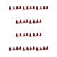 thumbnail image 2 of Speravity 4 piezas tapas de vástago de válvula de neumático accesorios de cobertura profesional componentes modificados reemplazar la cubierta de aire Rojo 10piezas Speravity  CBP434626, 2 of 4