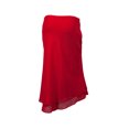 thumbnail image 4 of Red Layered Plus size long skirt, 4 of 5