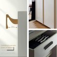 thumbnail image 3 of Poignées de Garde-Robe Poignées de Luxe pour Armoires et Tiroirs Poignée Simple 7 Caractères Convient pour Tiroir de Garde-Robe, Armoire et Porte de Meuble à Vin (78.74 Po, Moderne, Noir), 3 of 7