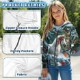 thumbnail image 6 of Uourmeti Christmas Tree Horse Comfy Hooded Sweatshirt for Girls Long Sleeve with Pockets Trendy Casual Loose Fall Top Size 6-9, 6 of 7