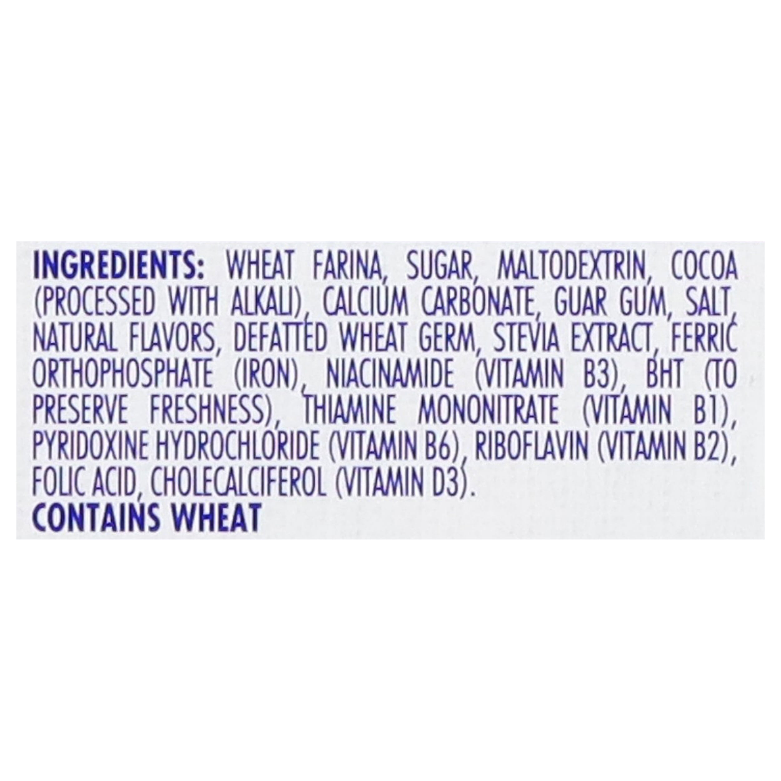 (2 pack) Cream of Wheat, Instant Hot Cereal, Cocoa Flavor, 10-1.23 oz Packets Shelf Stable Cardboard Box