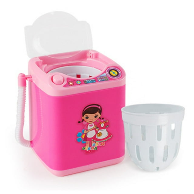 Mini Makeup Brush Cleaner Device Simulation Automatic Cleaning Washing Machine for Sponge and Powder Puff Toy