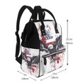 thumbnail image 2 of Lafuoo American Flag Eagle Art Pattern Multifunctional Mommy Backpack, Large Capacity Multi-pocket Waterproof Backpack, Suitable for Women to Travel, Shopping-One Size, 2 of 6