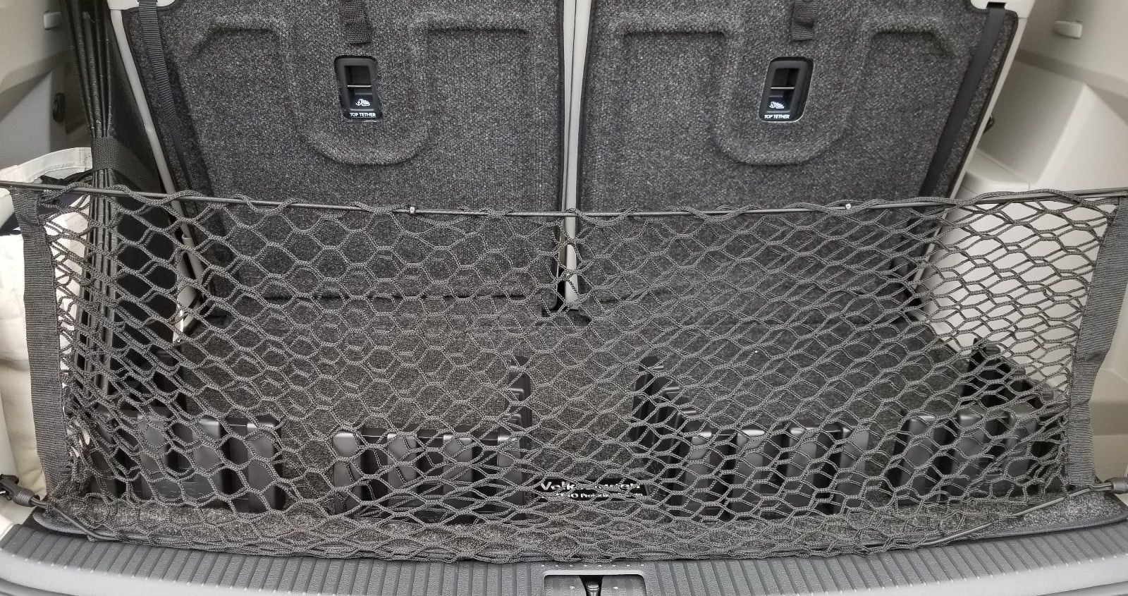 2018-2019 VW Volkswagen Atlas Black Rear Trunk Cargo Area Luggage Net GENUINE OE 