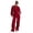 Red, variant on OIOLOYJM Women's 2 Piece Outfits Oversized Loose Sweatsuit Zip Up Long Sleeve Sweatshirt with Elastic Drawstring Wide-Leg Sweatpants Pink XL