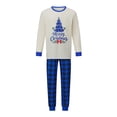 thumbnail image 3 of AceBaby Christmas Family Matching Pajamas Set Tree and plaid Print Holiday Sleepwear Loungewear PJs, 3 of 10