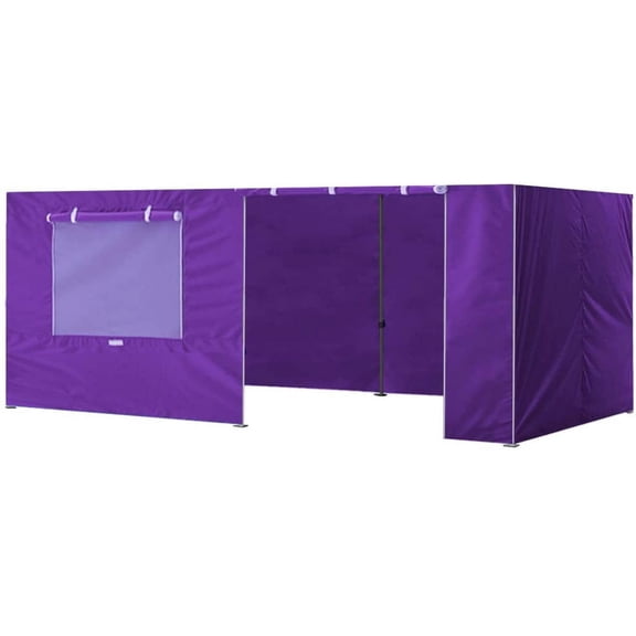 Eurmax USA 10x20 Zippered Walls for Canopy Tent,4 Walls ONLY20FT,Purple)