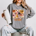 thumbnail image 5 of Fall Vibes Floral - Women's Lightweight Garment Dyed Sweatshirt, 5 of 13