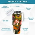 thumbnail image 2 of Yayeee 30oz Double-Wall Insulated Stainless Steel Tumbler with Handle Bottle, Vibrant Mushroom, 2 of 8
