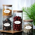 thumbnail image 7 of CCOCC 300Pcs Removable Freezer Labels Jar Canning Labels Stickers, 1 x 2 Inch Self-Adhesive Oval Food Storage Stickers, Bottle Labels for Cosmetic Handmade Gifts Mason Jars, Easy Clean Leaves, 7 of 7