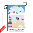 thumbnail image 2 of Welcome Kitty Garden Flag Indoor/outdoor 13.5" X 18", 2 of 2