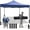 Blue, variant on YRLLENSDAN Pop Up Canopy 10x10 Pop Up Canopy Tent for Outside Party Tent Ez Up Canopy Sun Shade Wedding Instant Folding Protable Pop Up tents and Canopies Outdoor Gazebo with Backpack Bag (Blue)