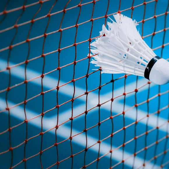 Rojo de Bádminton, 610x76 CM Polipropileno Abrenamiento al Aire Libre Deportes Red de Tenis de Bádminton Estándar Rojo de Bádminton Portátil Con Cuerda de Nailon de 50 cm para