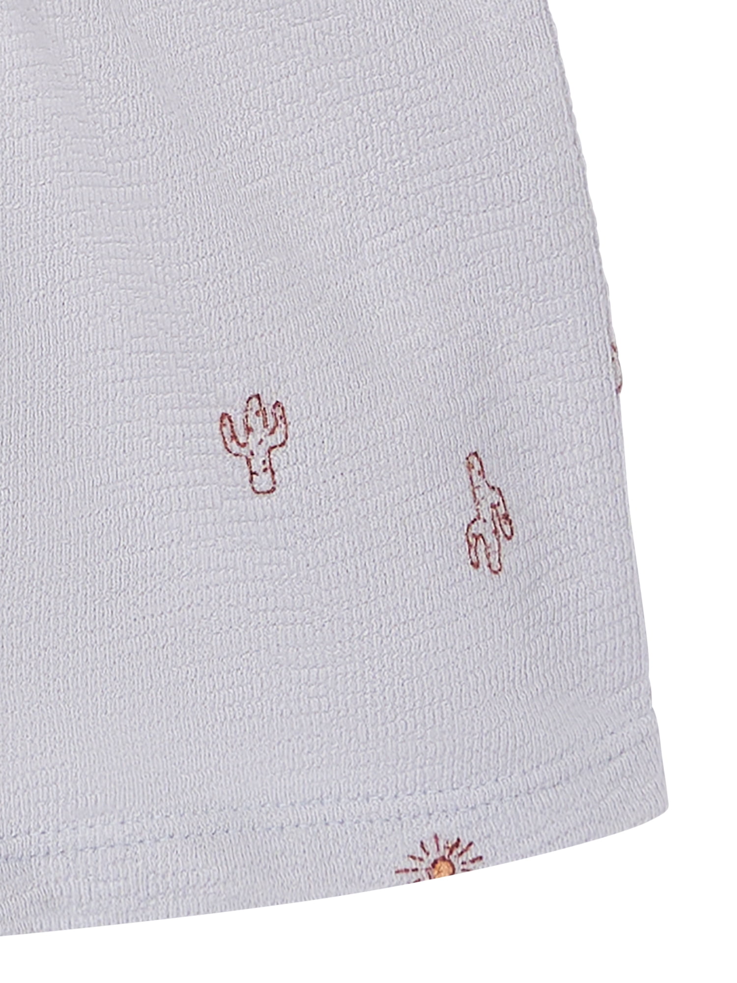 Modern Moments by Gerber Baby Boy Johnny Collar Shirt and Short Set, 2-Piece, Sizes 0/3 Months - 24 Months