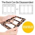 thumbnail image 4 of Yayeee Rocker Switch Wall Plate 2-Gang 4.7"x4.6" Home Decorative Outlet Cover, Leopard Pattern, 4 of 6