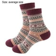 thumbnail image 2 of Calcetines térmicos de lana de punto pesado para mujer Calcetines de ocio para mujer, 2 of 5