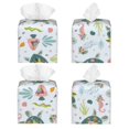 thumbnail image 2 of Balery Sea Animal Porta Pañuelos de Cuero con Estampado – Funda Moderna Cuadrada para Caja de Pañuelos, Dispensador 5x5x5'', 2 of 7