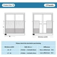 thumbnail image 6 of Cute Panda Sloth Kitchen Curtains Cafe Curtains Washable Short Curtains for Small Window Bathroom Farmhouse Kitchen Basement Half Window Curtain, 27 x 24 inch Length, 2 Panels, 6 of 6