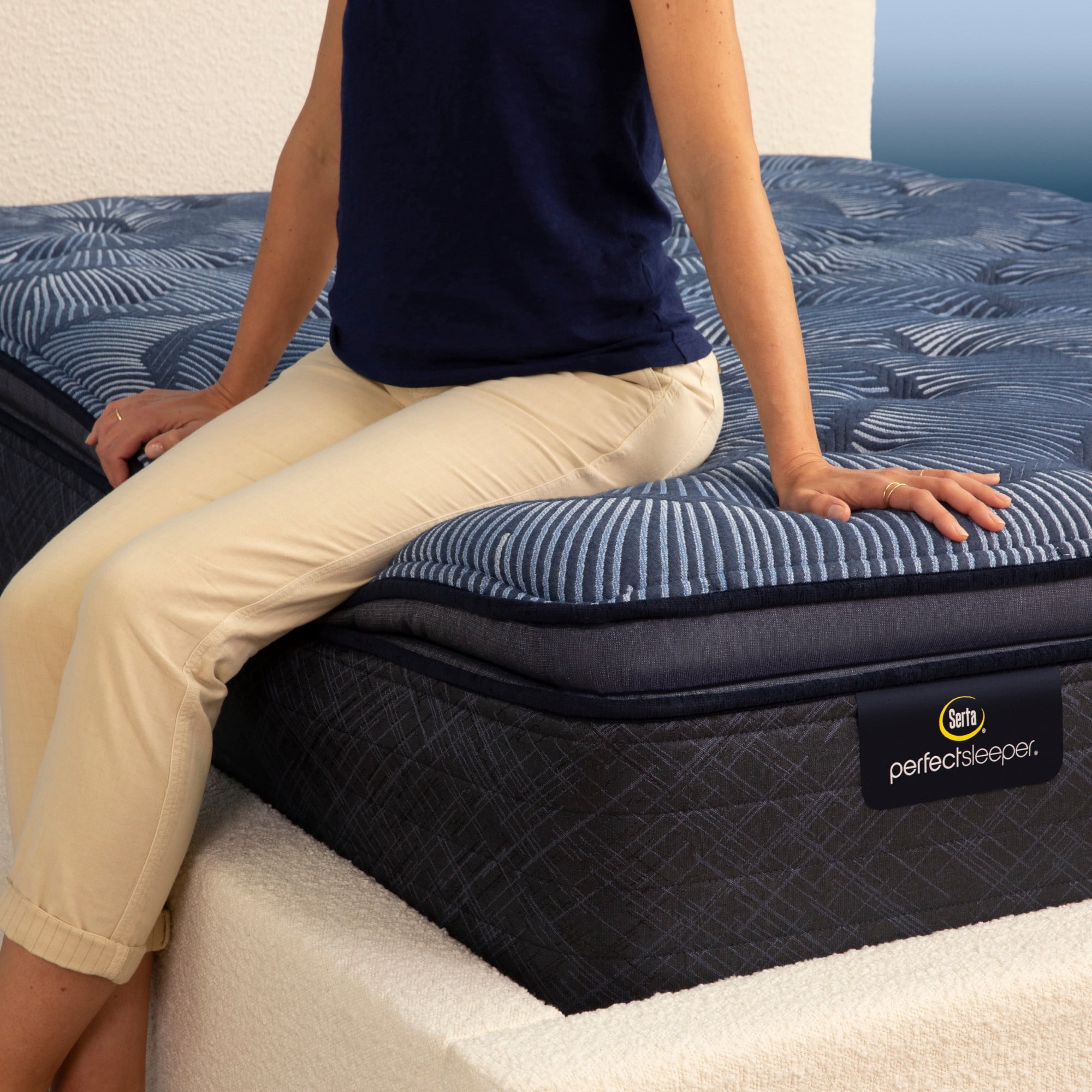 Serta 15" King Mattress, Perfect Sleeper Oasis Sleep Plush Pillow Top, Innerspring Mattress, King Size Mattress, Adult Mattress