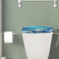 thumbnail image 2 of Renewold Sea Turtle Ocean Print Toilet Tank Lid Cover, Decorative Toilet Tank Protective Cover, Universal Machine-Washable Toilets Tanks Dust-proof Covers, Blue, 2 of 6