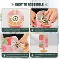 thumbnail image 4 of Cute Strawberry Table Lamp USB Bedside Desk Nightstand Lamp Printed Gifts Small Lamp Wood Base for Bedroom Living Room Kids Room College Dorm, 4 of 7