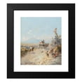 thumbnail image 2 of Franz Richard Unterberger 15x17 Black Modern Framed Museum Art Print Titled - On the Way to Pompeii, with Vesuvius Beyond, 2 of 5