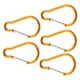 thumbnail image 1 of Paquete de 5 unidades, hebillas para llavero con mosquetón Amarillo, 1 of 5