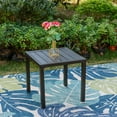 thumbnail image 2 of Sophia & William Patio Square E-coated Black Metal Side Table, 2 of 5