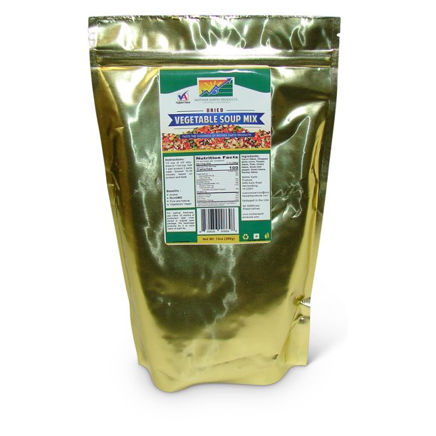 Dehydrated Vegetable Soup Blend, 1 full quart Mylar Bag