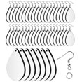 thumbnail image 1 of 50Pcs DIY Sublimation Blanks DIY Earrings Handmade Earring Hooks Creative Earring Blanks, 1 of 9