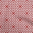 thumbnail image 1 of oneOone Cotton Poplin Red Fabric Geometric Fabric For Sewing Printed Craft Fabric By The Yard 56 Inch Wide, 1 of 4