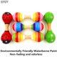 thumbnail image 2 of Double Head Colorful Wooden Maracas Baby Child Musical Instrument Rattle Shaker For Party Toy heqiyong toy, 2 of 2