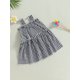thumbnail image 3 of Bebé Niñas Plaid Vestido de Verano Princesa sin mangas A-line Vestido de fiesta para niños pequeños desgaste al aire libre Nituyy Disponible en negro y rosa, vestido casual de verano para bebé niña., 3 of 5