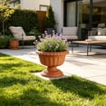 thumbnail image 4 of Plastic Planter Pot for Indoor Outdoor, Vintage Style Decorative Flower Pot with Drainage Holes, Lightweight Hydroponic Tower Plant Container for Home Patio Garden, 4 of 6