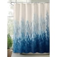 thumbnail image 2 of Fsddascl Blue Botanical Shower Curtain Set - 54" x 78" Washable Bathtub Curtain with 12 Hooks, Spring Summer Farmhouse Retro Beige Waterproof Fabric Stall Shower Curtains for Bathroom/Bathtub Décor, 2 of 6
