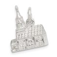 thumbnail image 3 of 925 Argent Sterling Église Collier Pendentif Religieux, 3 of 8