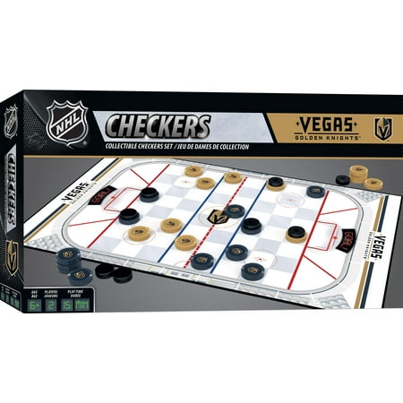 UPC: 0705988419669 | MasterPieces Officially licensed NHL Las Vegas Golden Knights Checkers Board Game for Families and Kids ages 6 and Up
