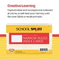 thumbnail image 3 of Index Card School Smart Ruled de 4 x 6 pulgadas y 90 libras, color blanco, paquete de 100, 3 of 9