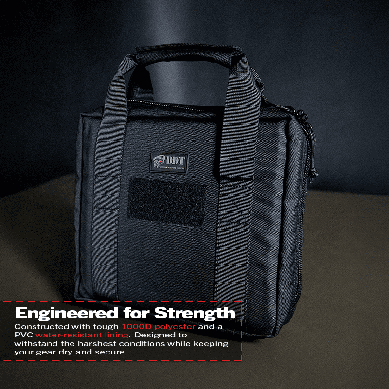 DDT Viper Padded Double Pistol Case, Color Bloodline