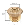 thumbnail image 6 of Thrifco 5318057 3/8 X 1/4 Inch Brass Hex Bushing, 6 of 6