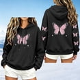 thumbnail image 2 of Hurxie Women's Graphic Hoodies Print Drawstring Long Sleeve Pocket Sweatshirt Pullover Tops, 2 of 5